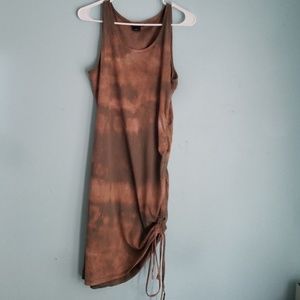 Trouve Side Sheer Body Con Tank Dress
